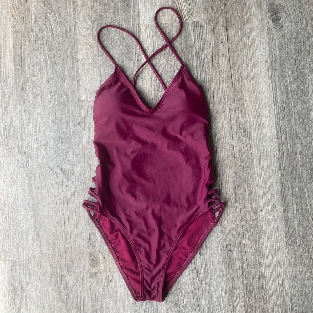Xhilaration Strappy Cutout One Piece Swimsuit